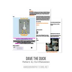 Dave the Duck amigurumi pattern by Kornflakestew