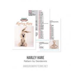 Harley hare amigurumi pattern by Dendennis