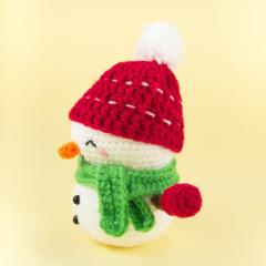 Jolly the Snowman amigurumi by Snacksies Handicraft Corner