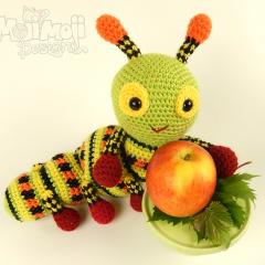 Katie the Caterpillar amigurumi by Janine Holmes at Moji-Moji Design