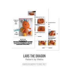 Lars the dragon amigurumi pattern by lilleliis