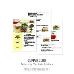 Supper Club amigurumi pattern by You Cute Designs