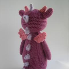 Tall Dragon with Spikes amigurumi pattern by Little Bear Crochet