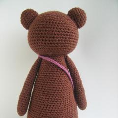 Tall bear with bag amigurumi by Little Bear Crochet