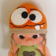 Tommy with monster hat and clothes amigurumi by Havva Designs