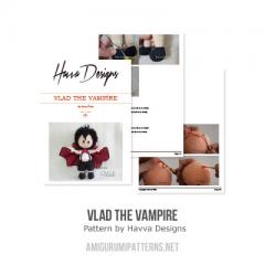 Vlad the Vampire amigurumi pattern by Havva Designs