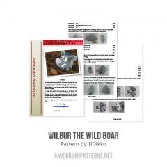 Wilbur the Wild Boar amigurumi pattern by IlDikko