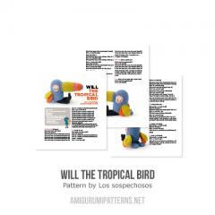 Will the tropical bird amigurumi pattern by Los sospechosos