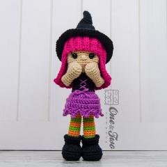 Willow the witch amigurumi pattern by One and Two Company
