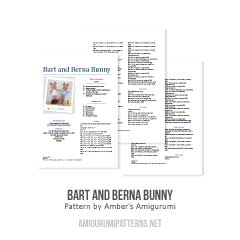 Bart and Berna bunny amigurumi pattern by Amber's Amigurumi