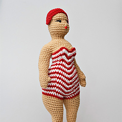 Beach lady doll amigurumi pattern by StuffTheBody