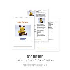 Boo the Bee amigurumi by Sweet N' Cute Creations