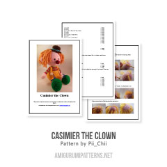 Casimier the Clown amigurumi pattern by Pii_Chii