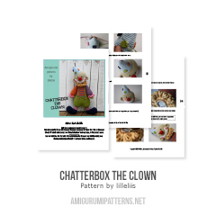 Chatterbox the clown amigurumi pattern by lilleliis