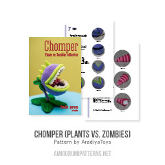 Chomper (Plants vs. Zombies) amigurumi pattern by AradiyaToys
