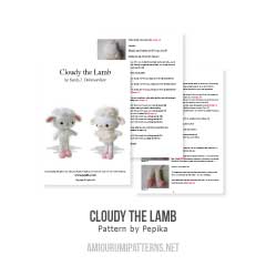 Cloudy the Lamb amigurumi pattern by Pepika
