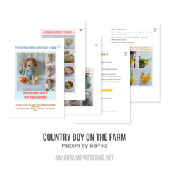 Country Boy on the Farm amigurumi pattern by Berriiiz