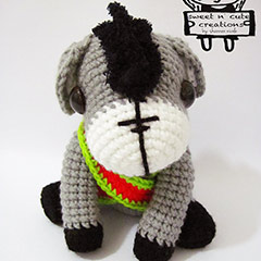 Deleanah the Donkey amigurumi pattern by Sweet N' Cute Creations