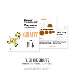 Flick the Giraffe amigurumi pattern by Meraki Craft Inc. 