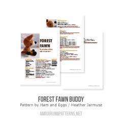 Forest Fawn Buddy amigurumi pattern by Ham and Eggs / Heather Jarmusz