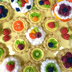 Fruit Desserts amigurumi pattern by Janine Holmes at Moji-Moji Design