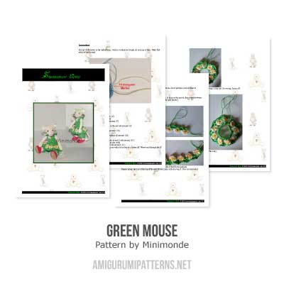 Green Mouse amigurumi by Minimonde