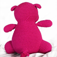 Hilda the hippo amigurumi pattern by Footloosefriend