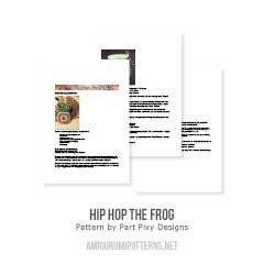Hip Hop the Frog amigurumi by Part Pixy Designs
