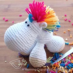 Hugo the Unicorn amigurumi by A Morning Cup of Jo Creations