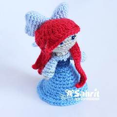 Red Hair Beauty doll amigurumi by Sahrit