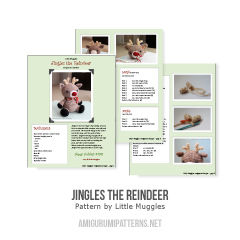 Jingles the Reindeer amigurumi pattern by Little Muggles