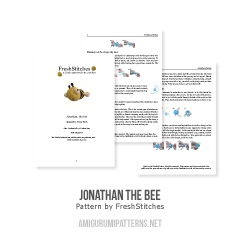 Jonathan the Bee amigurumi by FreshStitches