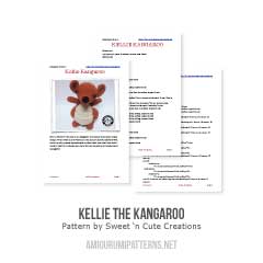 Kellie Kangaroo amigurumi pattern by Sweet N' Cute Creations