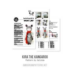 Kira the Kangaroo amigurumi pattern by Lalylala