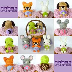 Little Pet Shop Minimals amigurumi pattern by Janine Holmes at Moji-Moji Design