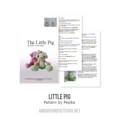 Little Pig amigurumi pattern by Pepika