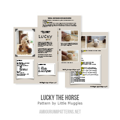 Lucky the horse amigurumi pattern by Little Muggles