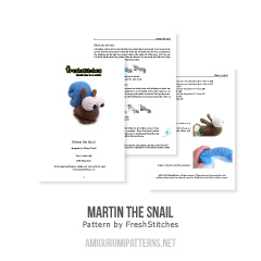 Martin the Snail amigurumi pattern by FreshStitches