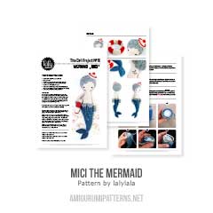 Mici the Mermaid amigurumi pattern by Lalylala