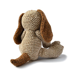 Moss the Puppy dog amigurumi by Patchwork Moose (Kate E Hancock)