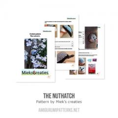 The Nuthatch amigurumi pattern by MieksCreaties