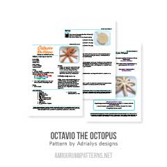 Octavio the Octopus amigurumi by Adrialys Designs