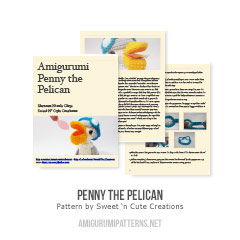Penny the Pelican amigurumi pattern by Sweet N' Cute Creations