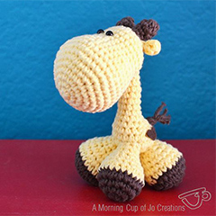 Pocket Giraffe amigurumi pattern by A Morning Cup of Jo Creations