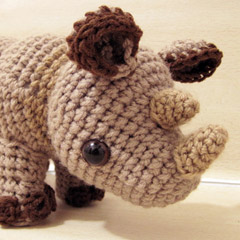 Little Rhylie the Rhino amigurumi pattern by Sweet N' Cute Creations