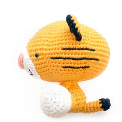 Roary the Tiger amigurumi pattern by A Morning Cup of Jo Creations