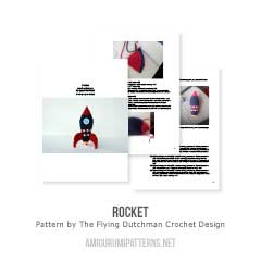 Rocket amigurumi pattern by The Flying Dutchman Crochet Design