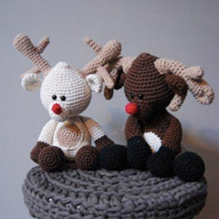 Rudolph the Reindeer amigurumi pattern by Woolytoons