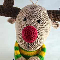 Rudy the reindeer amigurumi by Pii_Chii