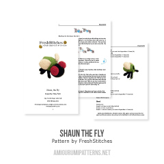 Shaun the Fly amigurumi by FreshStitches